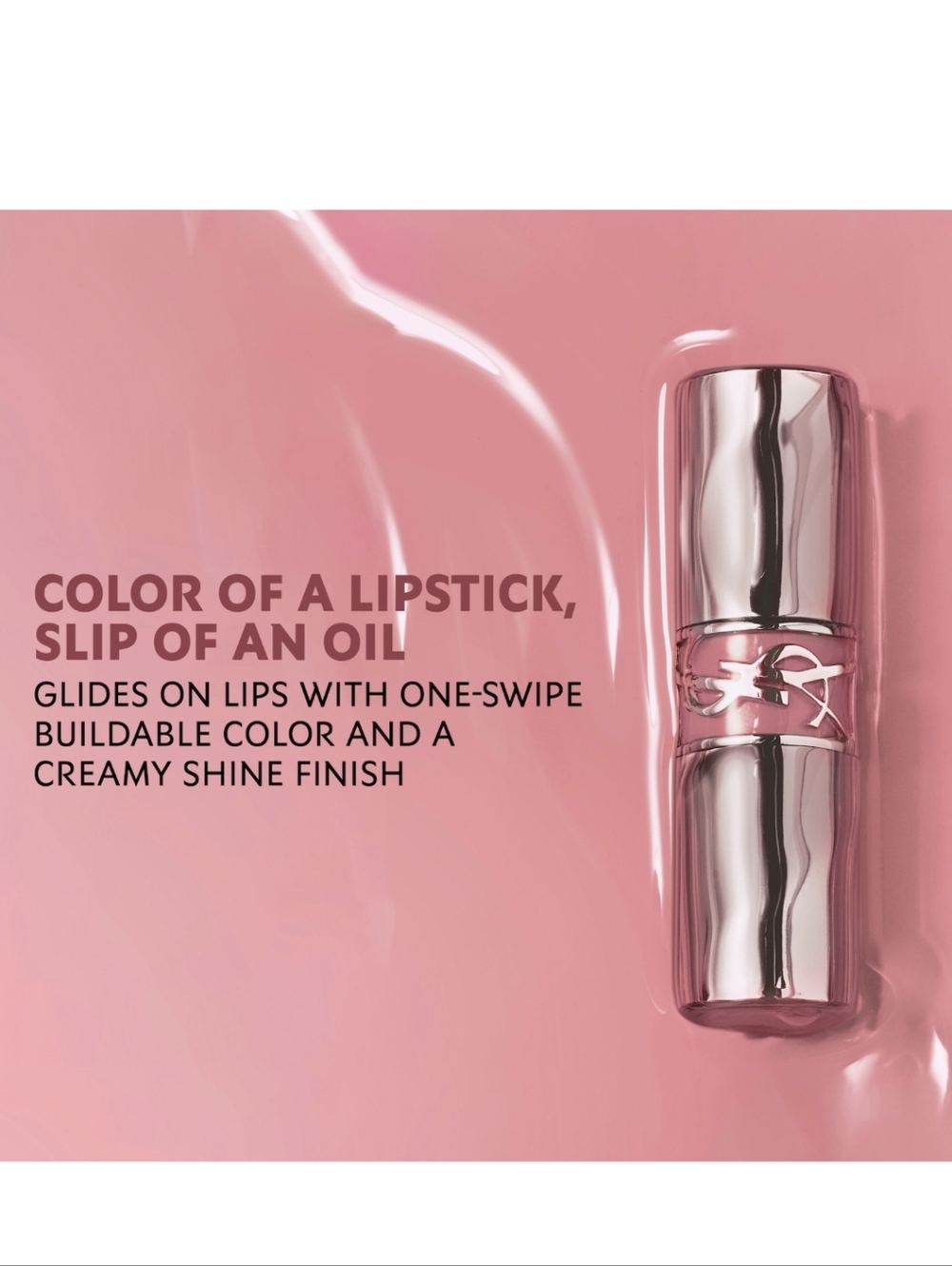 YSL Loveshine High-Shine Caring Lipstick: Nude Lavalliere (44), .04, NIB - Picture 4 of 9